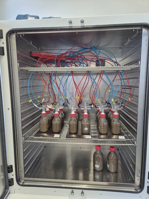 Bioabbausystem Aquatisch zur Untersuchung der biologischen Abbaubarkeit von Materialien mit kontinuierlicher CO2-Erfassung