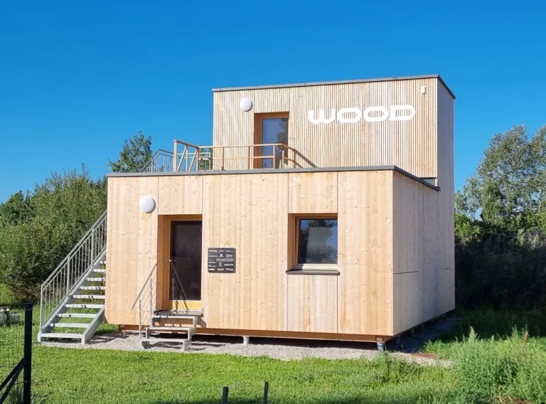 Demonstratorgebäude zur Wiederverwendung von Holzbauelementen in Tulln