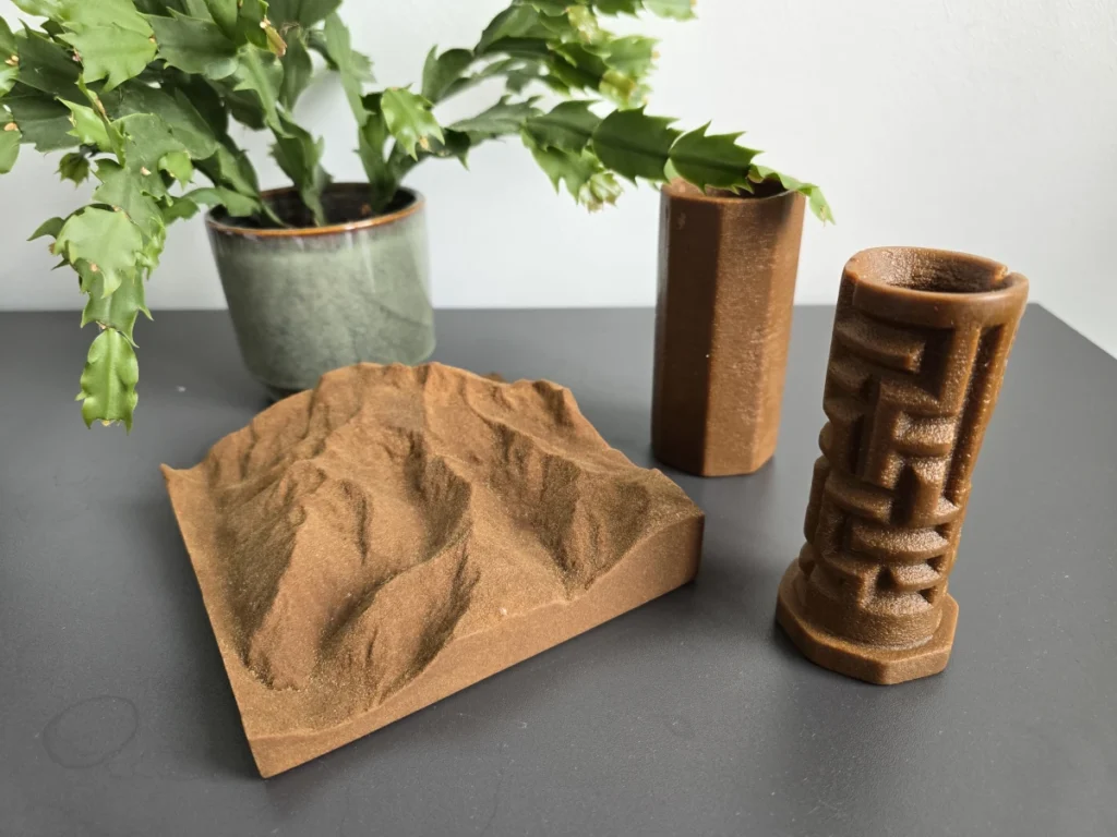 Hergestellte Schaustücke mit White 3D Printer