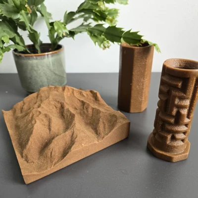 Hergestellte Schaustücke mit White 3D Printer